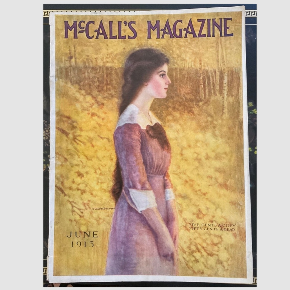 1913 JUNE McCALL'S MAGAZINE COCA-COLA ADVERTISEMENT Great Ads! Vintage FASHION